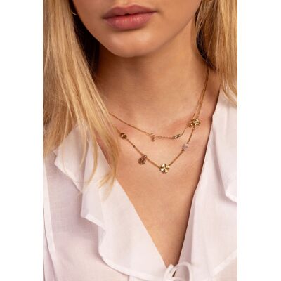 Collier double à charms "dreams come true" My Jewellery Doré One size fehomme Collier double à charms "dreams come true" My Jewellery Doré One size fehomme