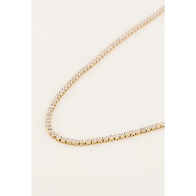 Collier MOOD avec cristaux transparents My Jewellery Argenté/Doré S fehomme Collier MOOD avec cristaux transparents My Jewellery Argenté/Doré S fehomme