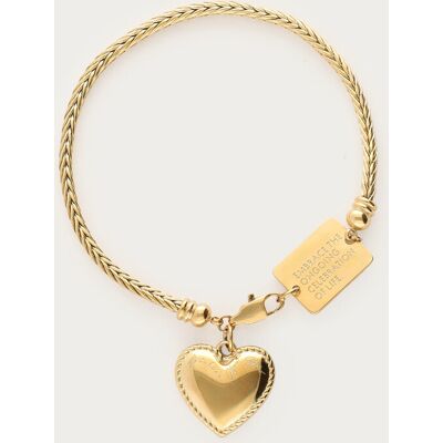 Bracelet Bold avec pendentif cœur My Jewellery Doré One size fehomme Bracelet Bold avec pendentif cœur My Jewellery Doré One size fehomme
