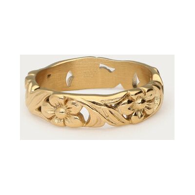 Bague Botanical avec fleurs vintage My Jewellery Doré 17 fehomme Bague Botanical avec fleurs vintage My Jewellery Doré 17 fehomme
