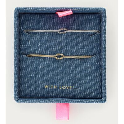 Ensemble de bracelets minimalistes Forever Connected My Jewellery Argenté/Doré One size fehomme Ensemble de bracelets minimalistes Forever Connected My Jewellery Argenté/Doré One size fehomme