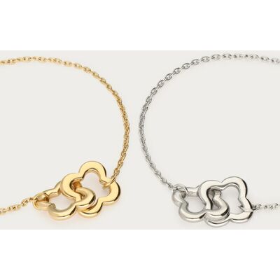 Ensemble de bracelets Forever Connected avec trèfles My Jewellery Argenté/Doré One size fehomme Ensemble de bracelets Forever Connected avec trèfles My Jewellery Argenté/Doré One size fehomme