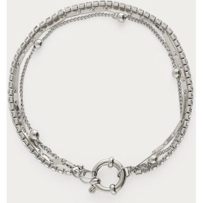Bracelet triple Midnight avec strass My Jewellery Argenté One size fehomme Bracelet triple Midnight avec strass My Jewellery Argenté One size fehomme