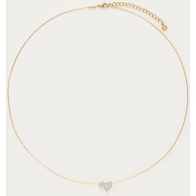 Collier minimaliste avec cœur en perle naturelle My Jewellery Doré One size fehomme Collier minimaliste avec cœur en perle naturelle My Jewellery Doré One size fehomme