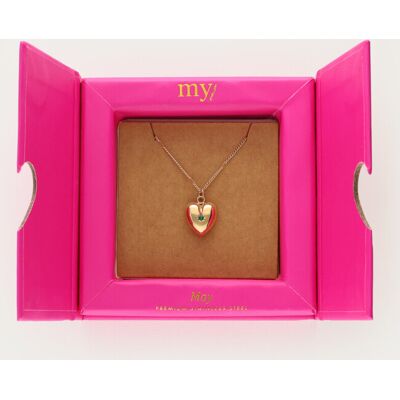 Collier avec cœur et pierre de naissance My Jewellery Doré One size fehomme Collier avec cœur et pierre de naissance My Jewellery Doré One size fehomme