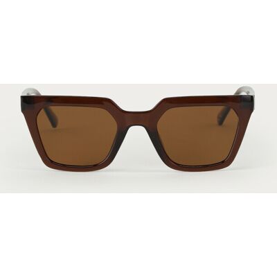 Lunettes de soleil carrées Grace marron My Jewellery Marron One size femme Lunettes de soleil carrées Grace marron My Jewellery Marron One size femme
