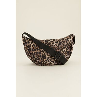 Sac porté épaule marron à imprimé léopard My Jewellery Noir/Marron One size femme Sac porté épaule marron à imprimé léopard My Jewellery Noir/Marron One size femme
