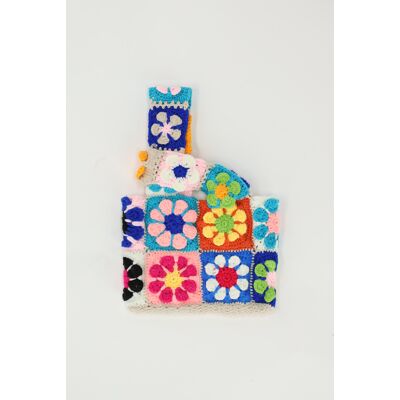 Sac à main multicolore en crochet My Jewellery Multicolore One size femme Sac à main multicolore en crochet My Jewellery Multicolore One size femme