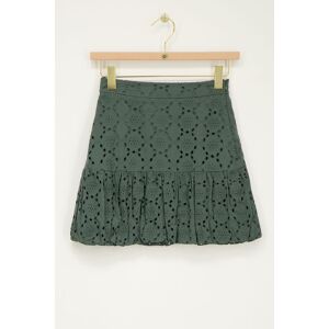 Jupe ballon verte avec broderie My Jewellery Vert S femme Jupe ballon verte avec broderie My Jewellery Vert S femme
