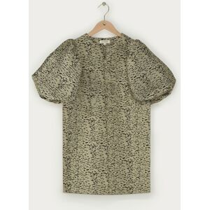Robe dorée à manches bouffantes avec imprimé animal My Jewellery Doré XL femme Robe dorée à manches bouffantes avec imprimé animal My Jewellery Doré XL femme