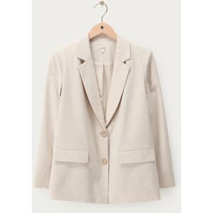 Blazer beige aspect lin My Jewellery Beige M femme Blazer beige aspect lin My Jewellery Beige M femme