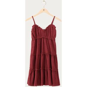 Robe rouge foncé brodée My Jewellery Rouge foncé M femme Robe rouge foncé brodée My Jewellery Rouge foncé M femme