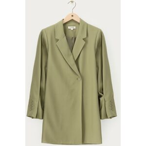 Robe blazer croisée verte à manches plissées My Jewellery Vert M femme Robe blazer croisée verte à manches plissées My Jewellery Vert M femme