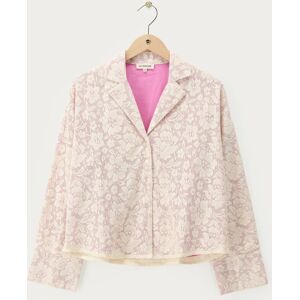Chemise violette avec fleurs en dentelle My Jewellery Blanc/Violet S femme Chemise violette avec fleurs en dentelle My Jewellery Blanc/Violet S femme
