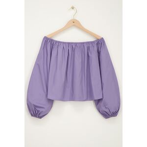 Top violet à épaules dénudées et manches ballon My Jewellery Violet XS femme Top violet à épaules dénudées et manches ballon My Jewellery Violet XS femme