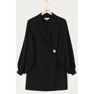 Robe blazer noire avec bouton My Jewellery Doré/Noir XL femme Robe blazer noire avec bouton My Jewellery Doré/Noir XL femme