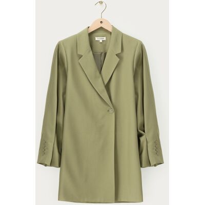 Robe blazer croisée verte à manches plissées My Jewellery Vert XL femme Robe blazer croisée verte à manches plissées My Jewellery Vert XL femme