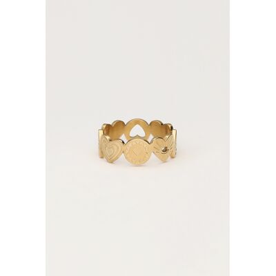 Bague Iconic maxi cœur My Jewellery Doré 17 femme Bague Iconic maxi cœur My Jewellery Doré 17 femme