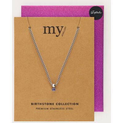 Collier avec pierre de naissance My Jewellery Argenté/Doré One size femme Collier avec pierre de naissance My Jewellery Argenté/Doré One size femme