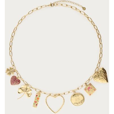 Collier Botanical à maxi charms My Jewellery Doré One size femme Collier Botanical à maxi charms My Jewellery Doré One size femme