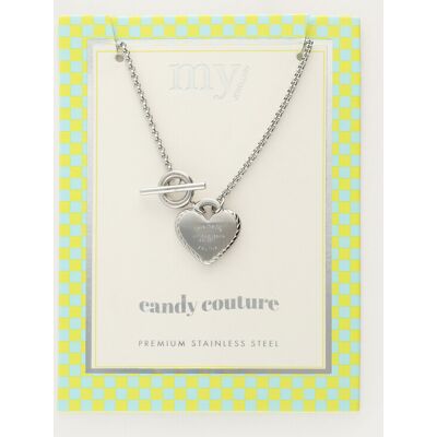 Collier « Candy Couture » avec cœur My Jewellery Argenté/Doré M femme Collier « Candy Couture » avec cœur My Jewellery Argenté/Doré M femme