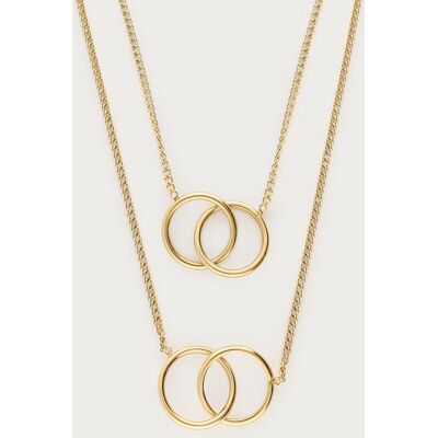 Lot de colliers Forever Connected My Jewellery Argenté/Doré S femme Lot de colliers Forever Connected My Jewellery Argenté/Doré S femme