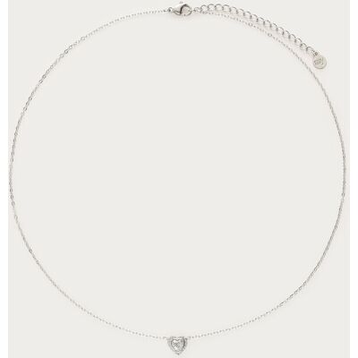 Collier à cœur en strass My Jewellery Argenté/Doré S femme Collier à cœur en strass My Jewellery Argenté/Doré S femme