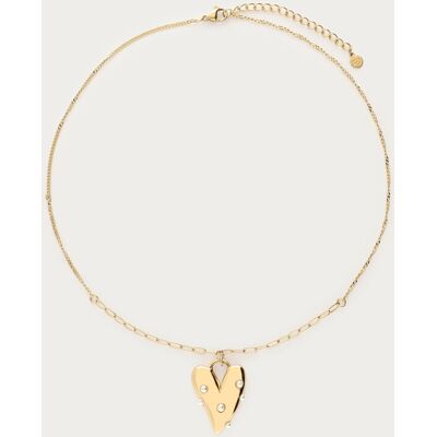 Collier coeur à perles fantaisies My Jewellery Doré One size femme Collier coeur à perles fantaisies My Jewellery Doré One size femme