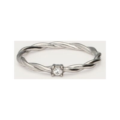 Bague torsadée pierre ice cubes My Jewellery Argenté/Doré 19 femme Bague torsadée pierre ice cubes My Jewellery Argenté/Doré 19 femme