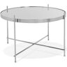 ALTEREGO Table basse 'KOLOS MEDIUM' couleur chrome