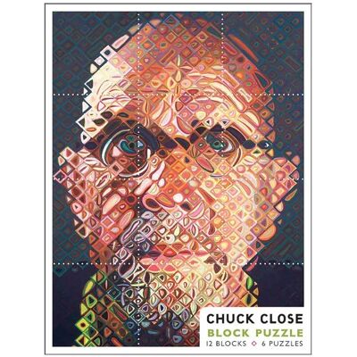 Pomegranate Puzzle Chuck Close - 12 cubes pour six autoportraits Pomegranate Puzzle Chuck Close - 12 cubes pour six autoportraits
