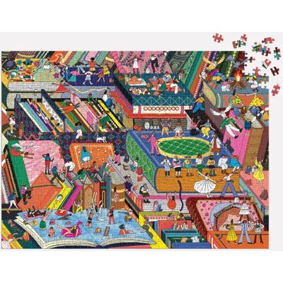 Galison Puzzle Quartier Roman - Puzzle Étincellant de 1000 Pièces - 100 à 149 pièces Galison Puzzle Quartier Roman - Puzzle Étincellant de 1000 Pièces - 100 à 149 pièces