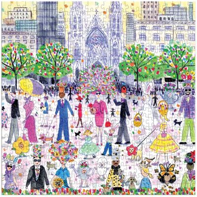 Galison Puzzle Michael Storrings - Parade de Pâques - Puzzle de 500 Pièces - 500 à 999 pièces Galison Puzzle Michael Storrings - Parade de Pâques - Puzzle de 500 Pièces - 500 à 999 pièces