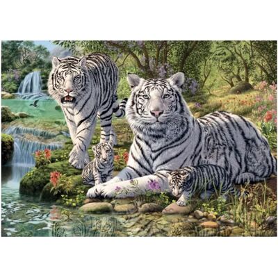 Dino Puzzle Tigres Blancs - 1000 pièces Dino Puzzle Tigres Blancs - 1000 pièces
