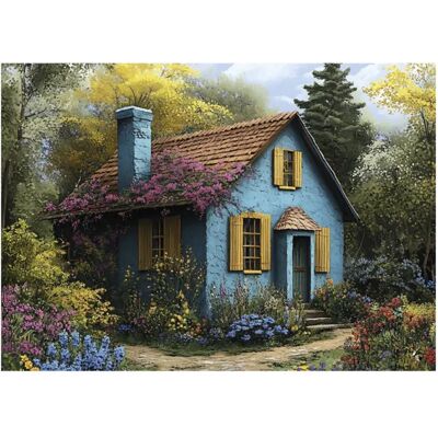Dino Puzzle Maison Bleue - 500 à 999 pièces Dino Puzzle Maison Bleue - 500 à 999 pièces