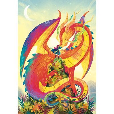 Cobble Hill Puzzle Pièces XXL - Dragon Arc-En-Ciel - 100 à 149 pièces Cobble Hill Puzzle Pièces XXL - Dragon Arc-En-Ciel - 100 à 149 pièces
