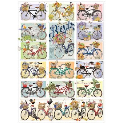 Puzzle Cobble Hill Vélos - 1000 Pièces - Carton de Qualité Puzzle Cobble Hill Vélos - 1000 Pièces - Carton de Qualité