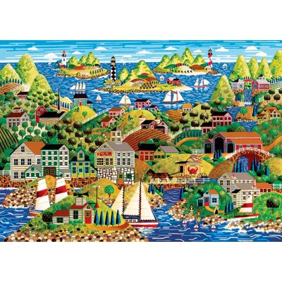 Cobble Hill Puzzle Retour Loin De La Mer - 1000 pièces Cobble Hill Puzzle Retour Loin De La Mer - 1000 pièces