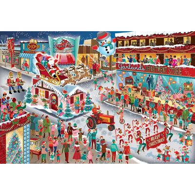 Cobble Hill Puzzle Parade du Père Noël - 2000 pièces Cobble Hill Puzzle Parade du Père Noël - 2000 pièces