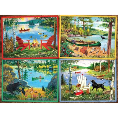 Puzzle Cobble Hill 275 pièces XXL - Pays des Cabanes - Puzzle Puzzle Cobble Hill 275 pièces XXL - Pays des Cabanes - Puzzle