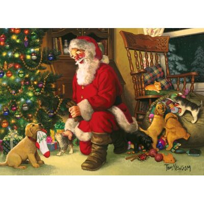 Puzzle Cobble Hill 350 pièces XXL - Santa's Lucky Stocking Puzzle Cobble Hill 350 pièces XXL - Santa's Lucky Stocking
