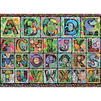 Cobble Hill Puzzle Pièces XXL - De A à Z - Random Cut - 500 à 999 pièces Cobble Hill Puzzle Pièces XXL - De A à Z - Random Cut - 500 à 999 pièces