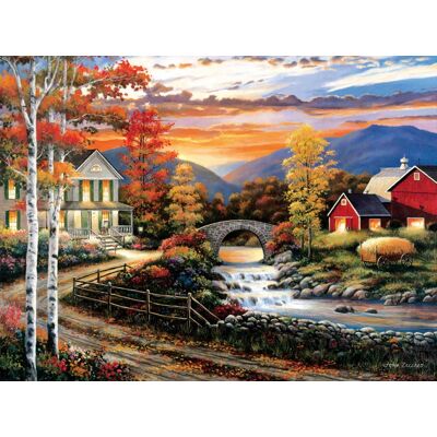 SunsOut Puzzle John Zaccheo - Babbling Creek Road - 1000 pièces SunsOut Puzzle John Zaccheo - Babbling Creek Road - 1000 pièces