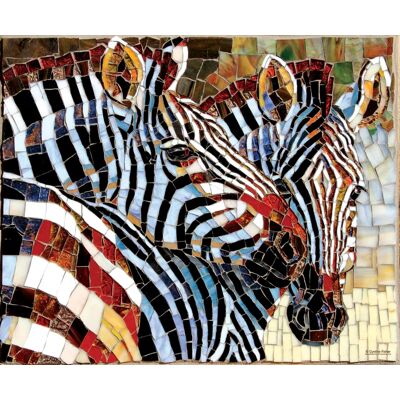 SunsOut Puzzle Stained Glass Zebras - 1000 pièces SunsOut Puzzle Stained Glass Zebras - 1000 pièces