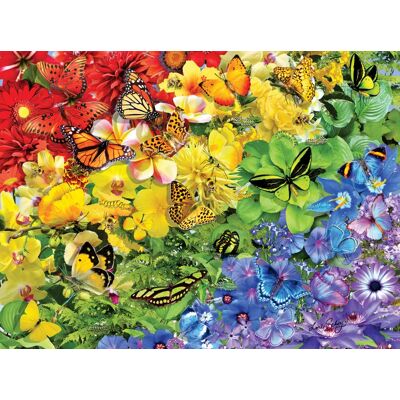 SunsOut Puzzle Arc-en-Ciel de Papillons - 1000 pièces SunsOut Puzzle Arc-en-Ciel de Papillons - 1000 pièces