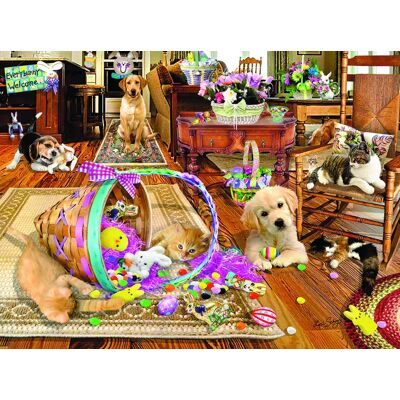 SunsOut Puzzle Chaos de Pâques - 1000 pièces SunsOut Puzzle Chaos de Pâques - 1000 pièces