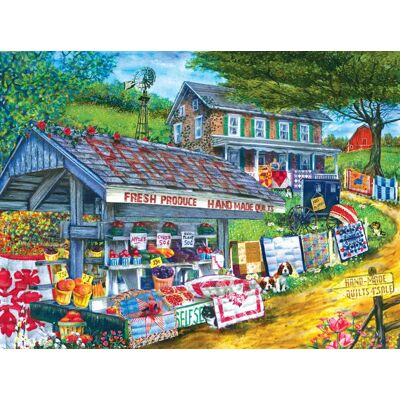 SunsOut Puzzle Tom Wood - Handmade Quilts - 1000 pièces SunsOut Puzzle Tom Wood - Handmade Quilts - 1000 pièces