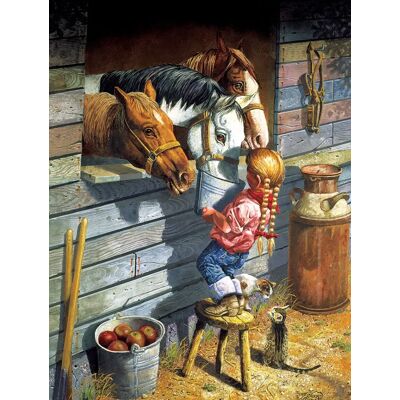 SunsOut Puzzle Pièces XXL - Working Girl - 500 à 999 pièces SunsOut Puzzle Pièces XXL - Working Girl - 500 à 999 pièces