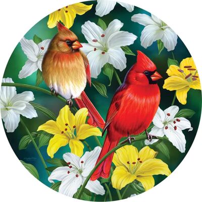 SunsOut Puzzle Pièces XXL - Cardinals in the Round - 500 à 999 pièces SunsOut Puzzle Pièces XXL - Cardinals in the Round - 500 à 999 pièces