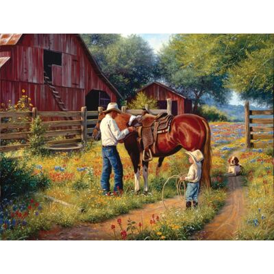 SunsOut Puzzle Pièces XXL - Mark Keathley - Learning the Ropes - 500 à 999 pièces SunsOut Puzzle Pièces XXL - Mark Keathley - Learning the Ropes - 500 à 999 pièces